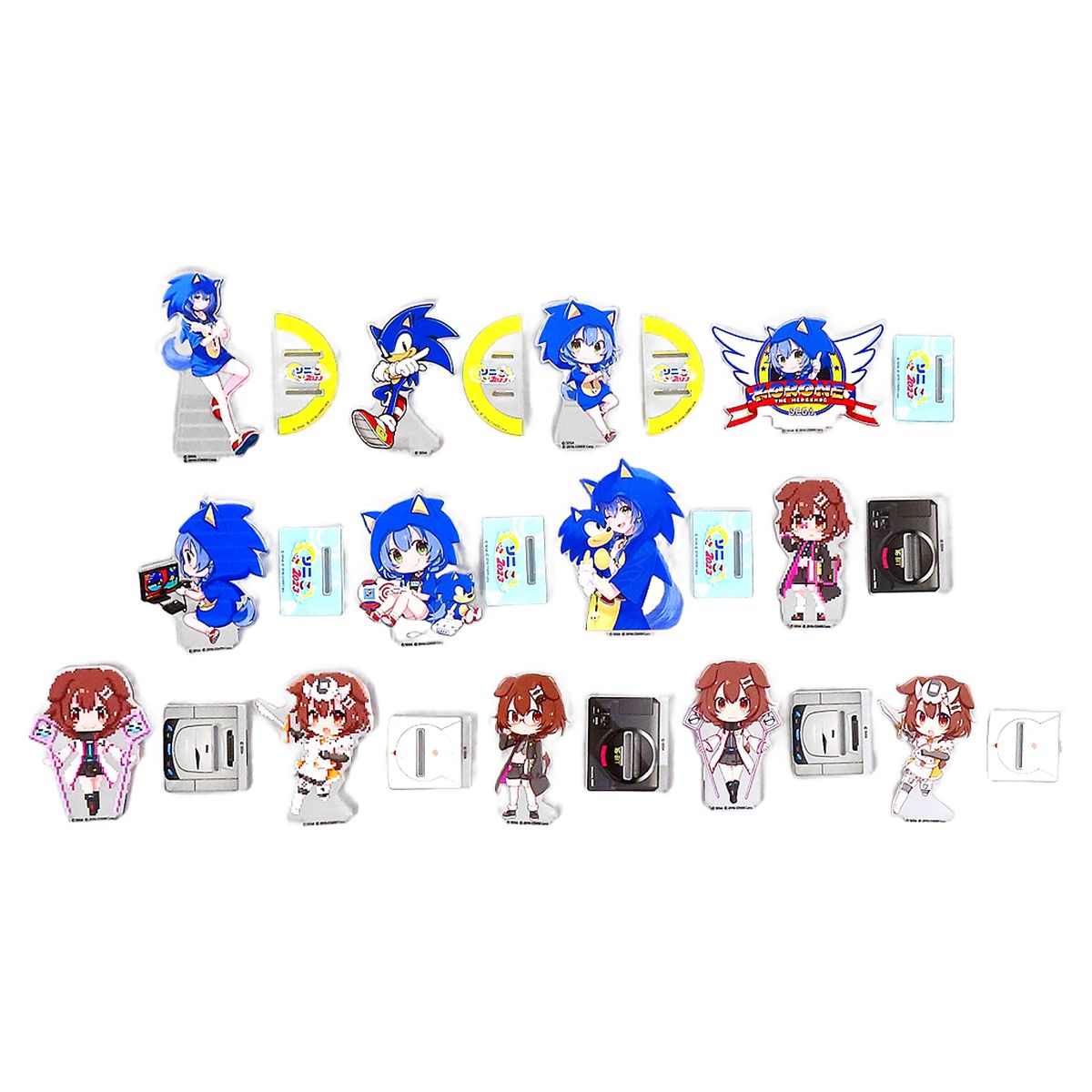 Inugami Korone & Others VTuber Hololive All 13 Types Set Sega Lucky Kuji Online Soni X Koro 2023 Acrylic Stand Prize D [USED]
