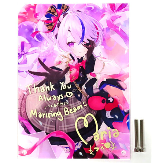 Maria Marionette Replica Autograph Message Acrylic Panel Virtual YouTuber Nijisanji NIJISANJI EN Birthday 2022 Bonus Item Single Item [USED]