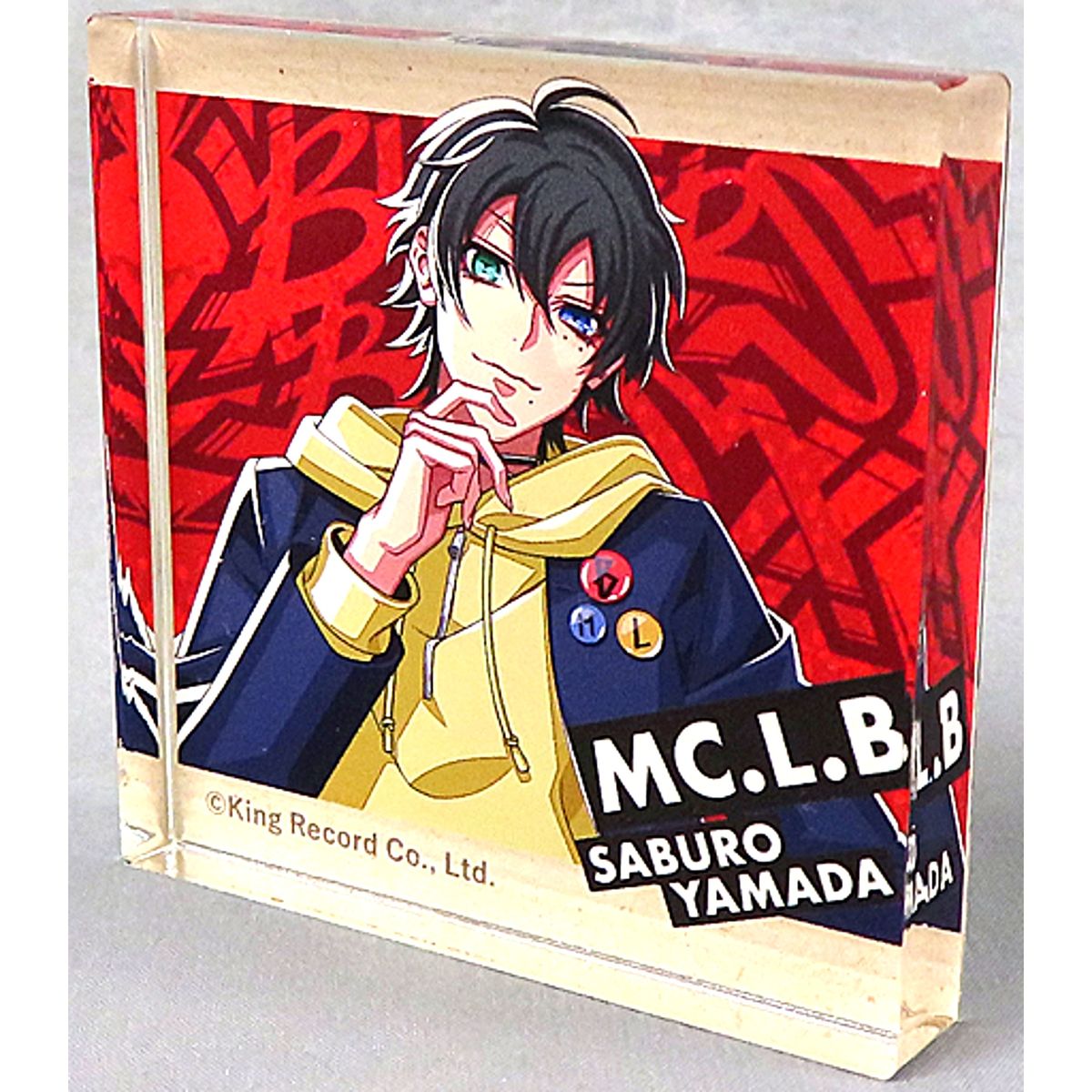 Saburo Yamada Mini Acrylic Block Hypnosis Mic: Division Rap Battle x Pizza Hut [USED]