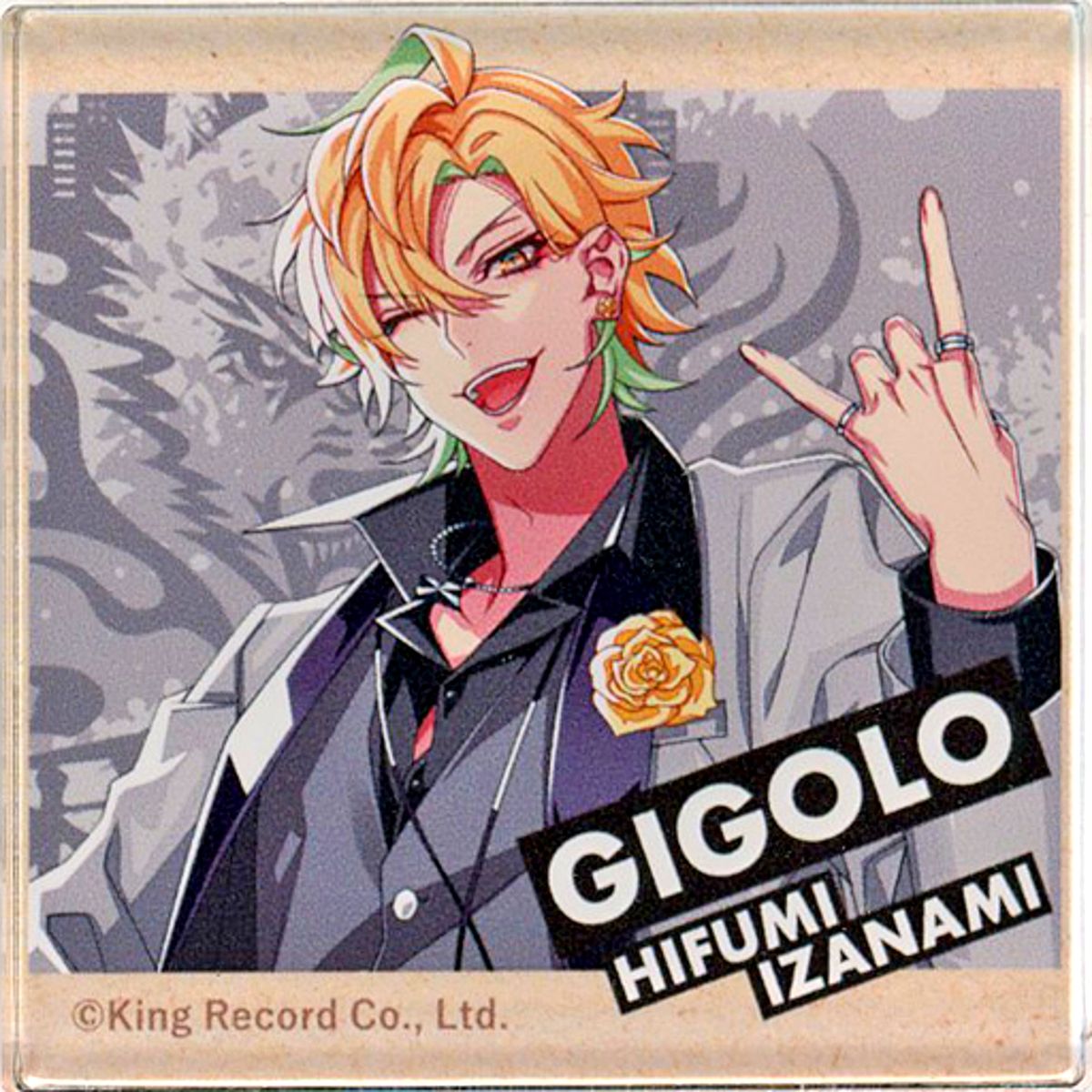 Hifumi Izanami Mini Acrylic Block Hypnosis Mic: Division Rap Battle x Pizza Hut [USED]