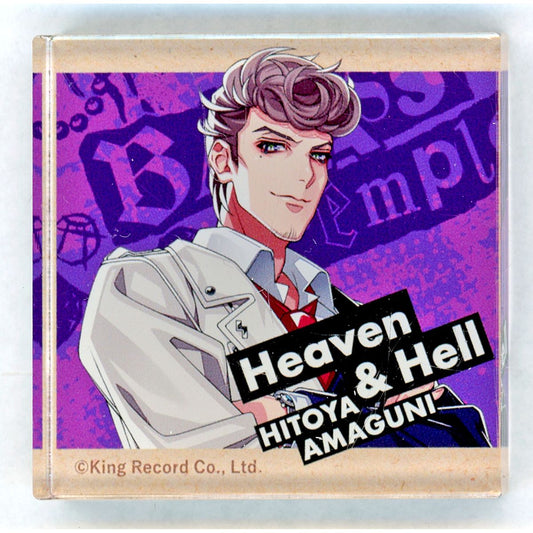 Hitoya Amaguni Hypnosis Mic: Division Rap Battle x Pizza Hut Mini Acrylic Block [USED]