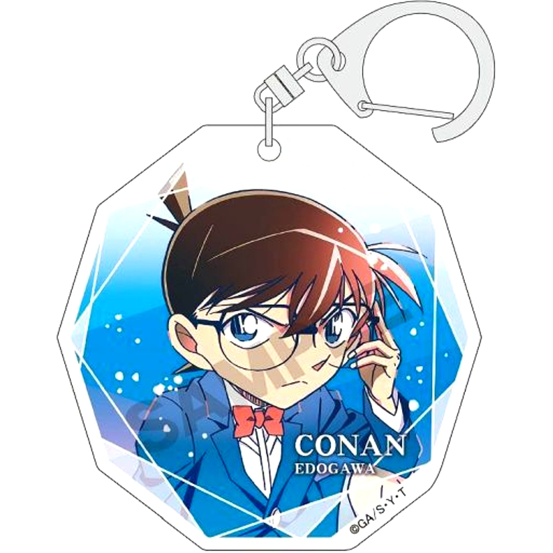 B. Conan Edogawa Detective Conan Trading Acrylic Keychain Crystal [USED]
