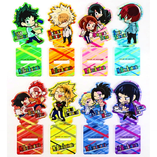 Set of 8 My Hero Academia Pita Deforme School Festival Acrylic Stand [USED]