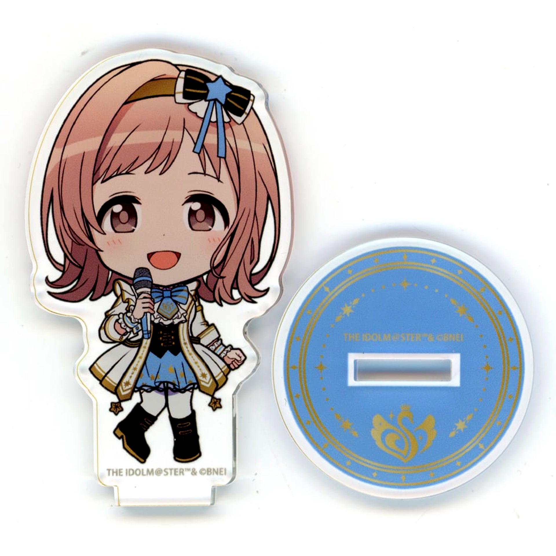 Mano Sakuragi The Idolmaster Shiny Colors THE IDOLM@STER M@STERS OF IDOL WORLD!!!!! 2023 Official Trading Mini Acrylic Stand A MOIW!!!!! 2023 ver. Deformed [USED]
