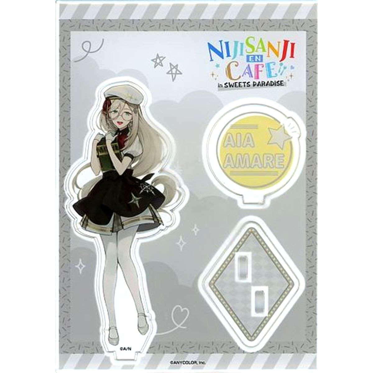 Aia Amare Life-sized Acrylic Stand Virtual YouTuber Nijisanji NIJISANJI EN CAFE in SWEETS PARADISE [USED]