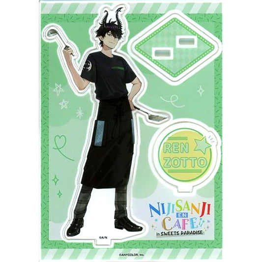 Ren Zotto Life Size Acrylic Stand NIJISANJI EN CAFE in SWEETS PARADISE Virtual YouTuber Nijisanji [USED]