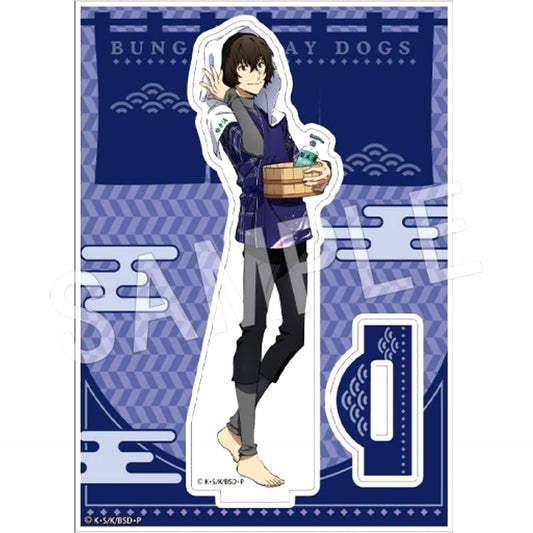 Osamu Dazai Acrylic Stand Bungo Stray Dogs x Gokurakuyu RAKU SPA Welcome to Sento Armed Detective Agency Rest Arc [USED]