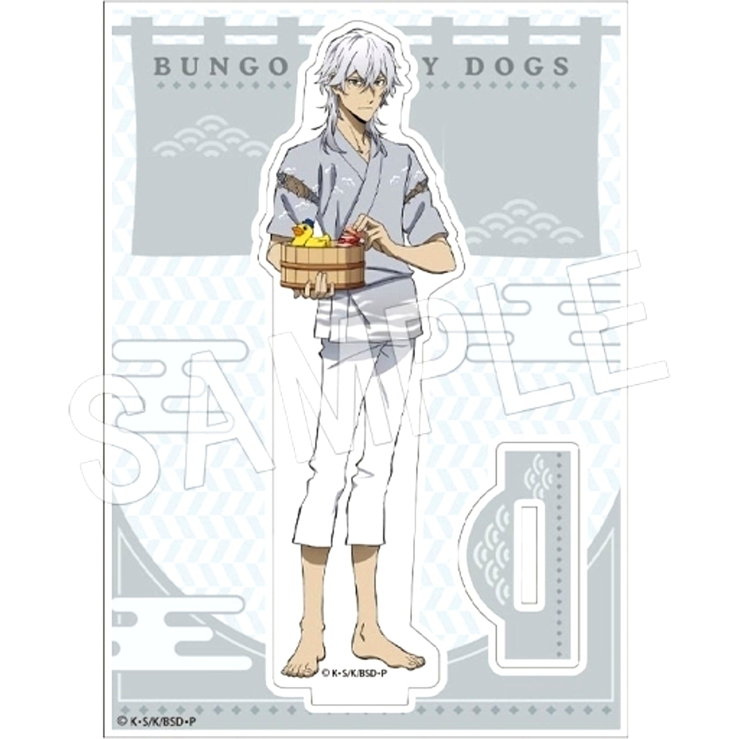 Yukichi Fukuzawa Acrylic Stand Bungo Stray Dogs x Gokurakuyu RAKU SPA Welcome to Sento Armed Detective Agency Rest Arc [USED]