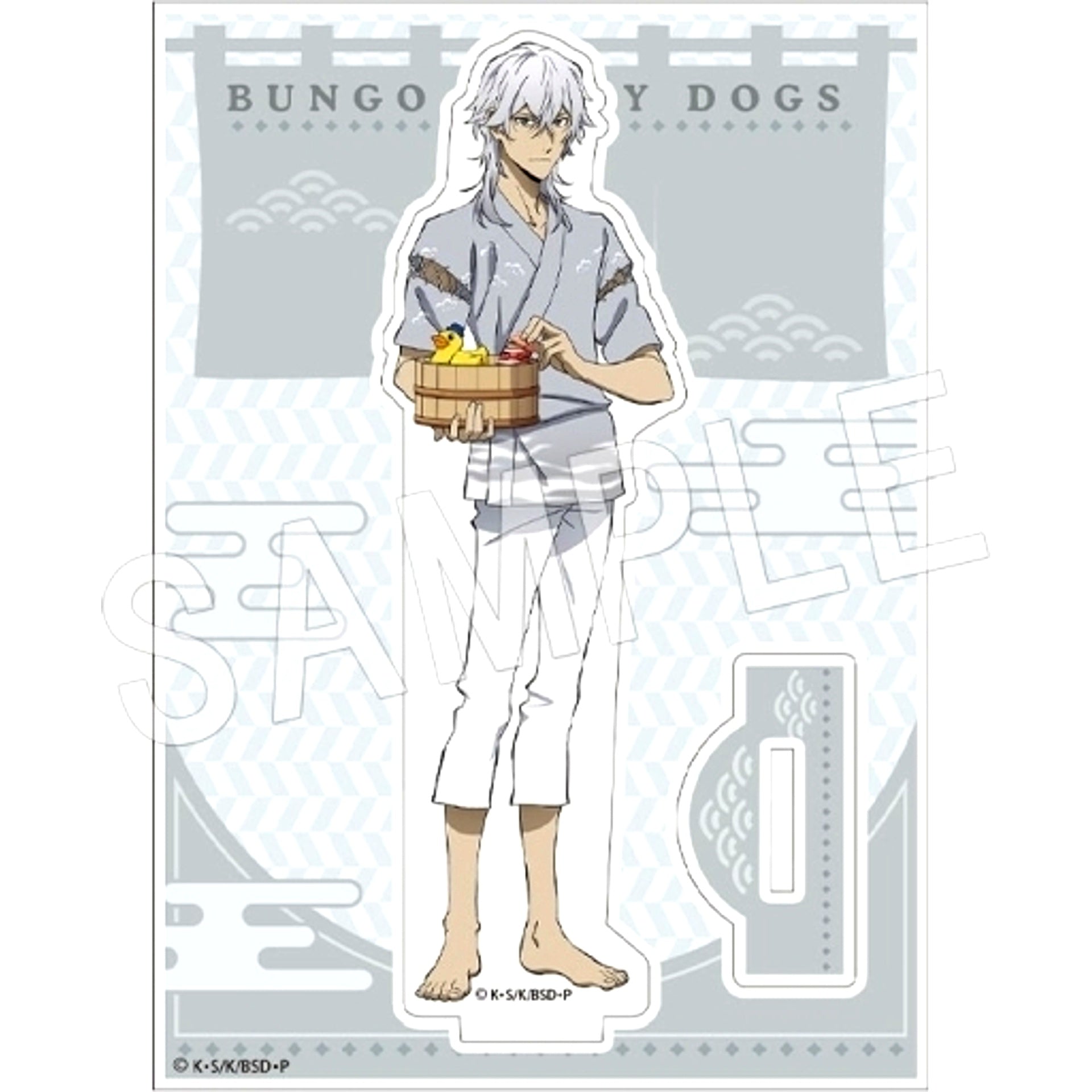 Yukichi Fukuzawa Acrylic Stand Bungo Stray Dogs x Gokurakuyu RAKU SPA Welcome to Sento Armed Detective Agency Rest Arc [USED]
