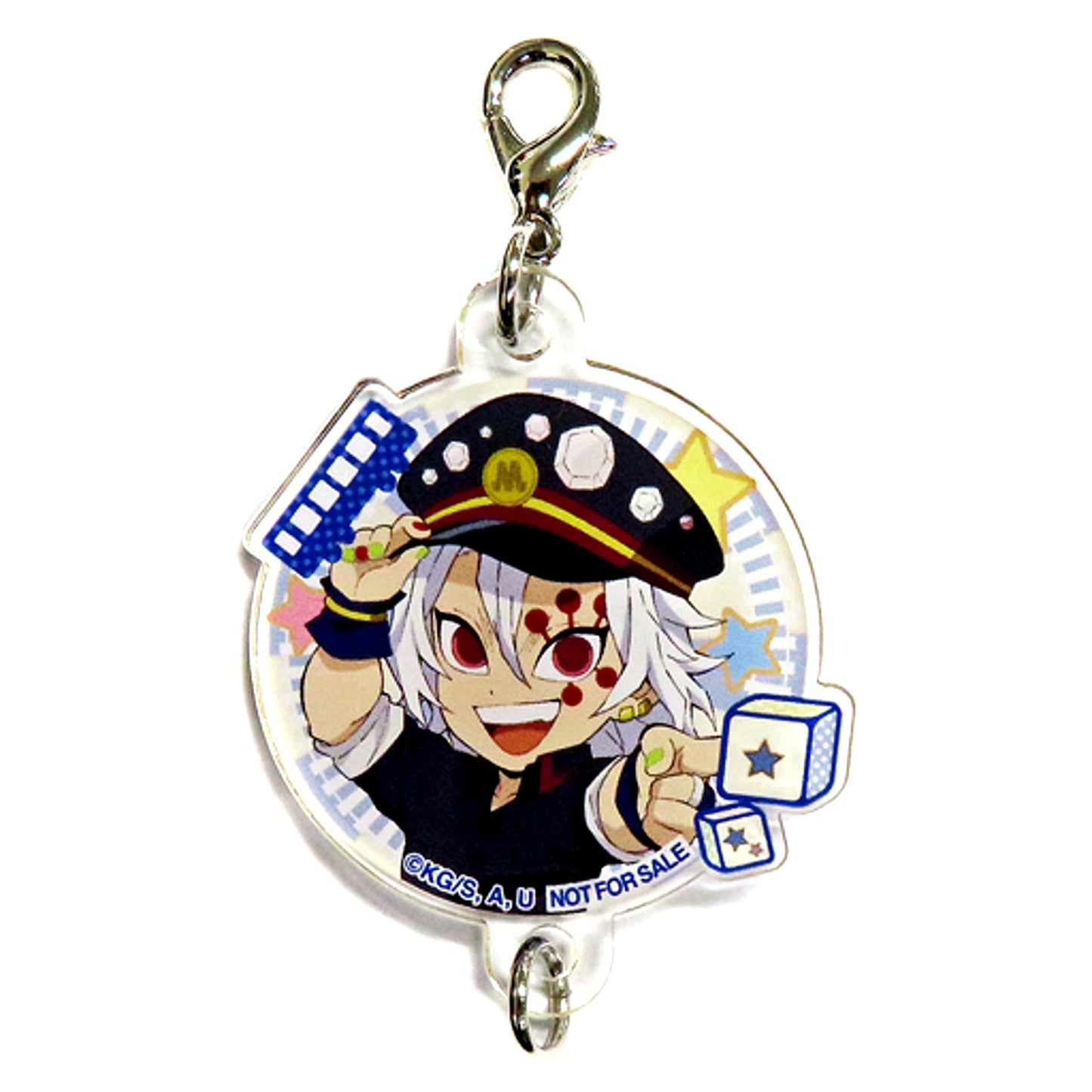 Tengen Uzui Demon Slayer Osaka Metro Connecting Acrylic Charm Big Lottery Machine 2nd Prize [USED]