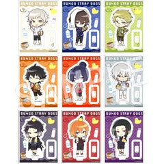 Set of 9 Bungo Stray Dogs x Gokurakuyu RAKU SPA Welcome to Public Bath Armed Detective Agency Rest Edition Trading Acrylic Stand Mini Character Ver. [USED]