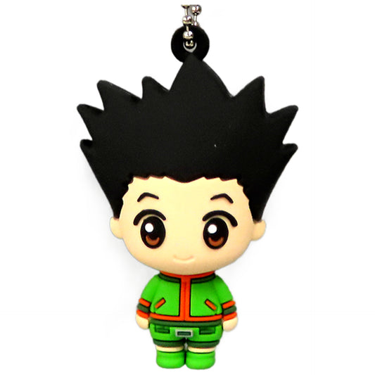 Gon Freecss Hunter x Hunter Three Dimensional Rubber Mascot 01 Key Chain [USED]