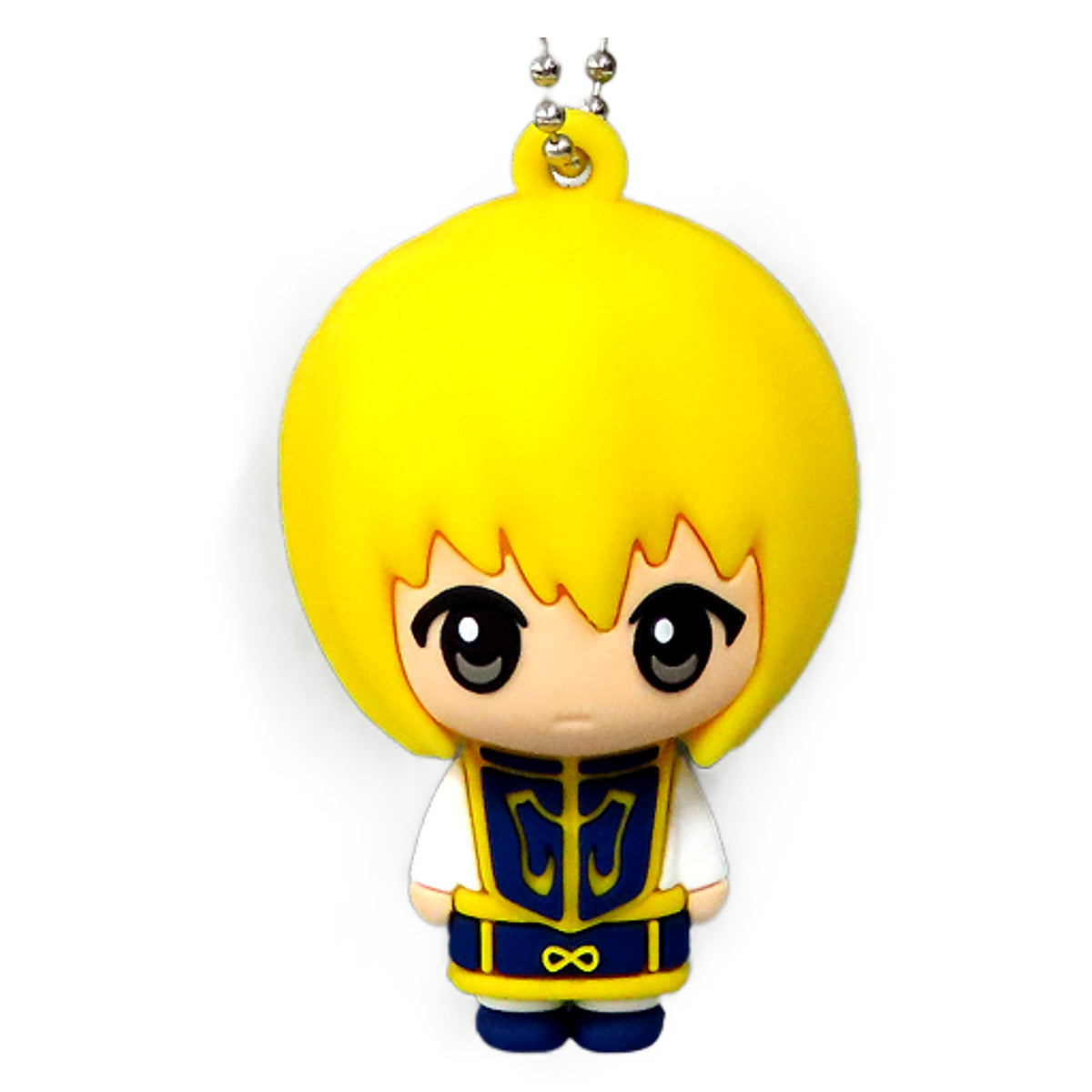 Kurapika Hunter x Hunter Three Dimensional Rubber Mascot 01 Key Chain [USED]