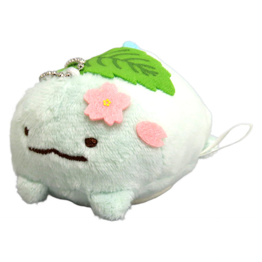 Sumikko Gurashi Tokage Sakura Mochi Mascot Keychain Keychains [USED]