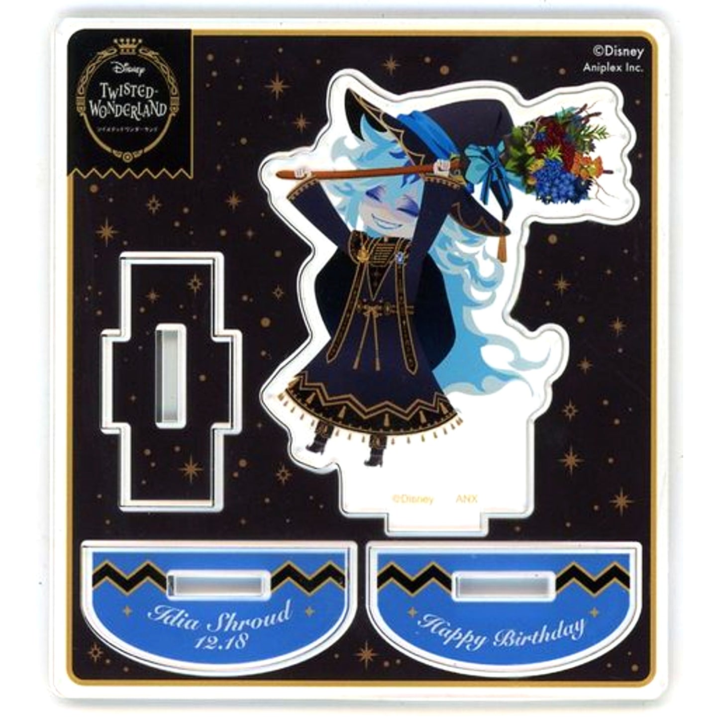 Idia Shroud Disney Twisted Wonderland Bloom Birthday Ver. Mini Acrylic Stand Idia's Birthday Commemorative Goods [USED]