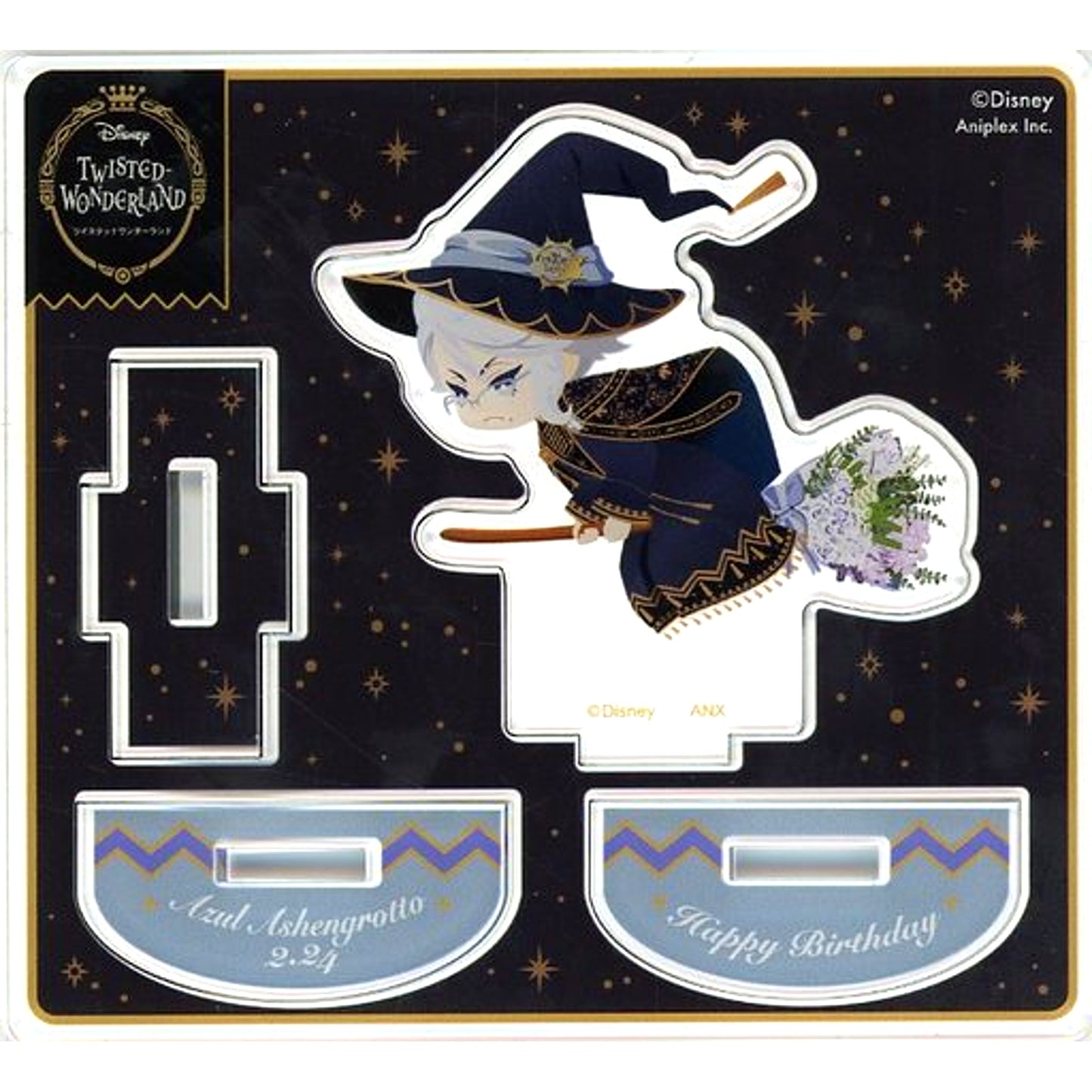 Azul Ashengrotto Bloom Birthday Ver. Mini Acrylic Stand Disney Twisted-Wonderland Azul Birthday Memorial Goods [USED]