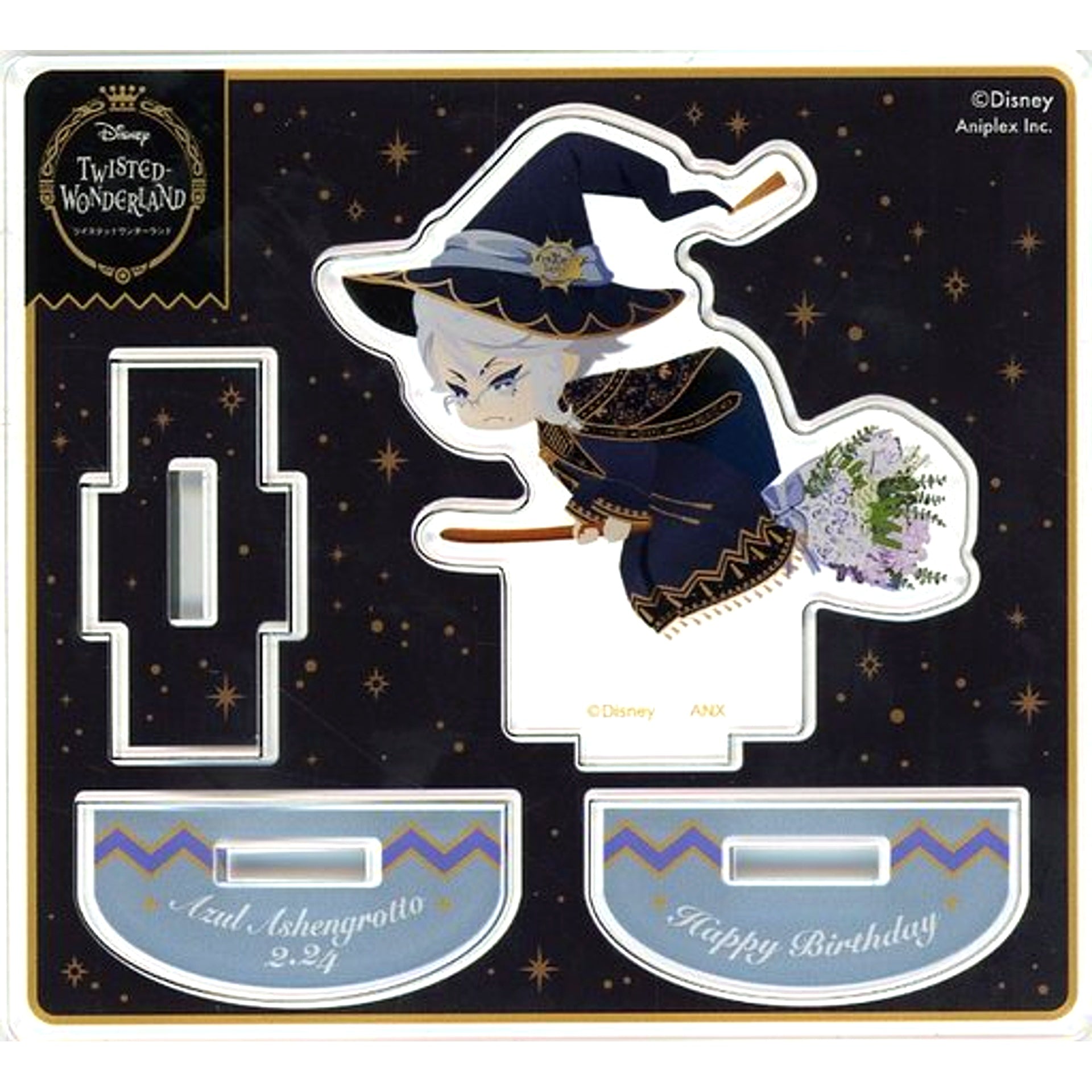Azul Ashengrotto Bloom Birthday Ver. Mini Acrylic Stand Disney Twisted-Wonderland Azul Birthday Memorial Goods [USED]