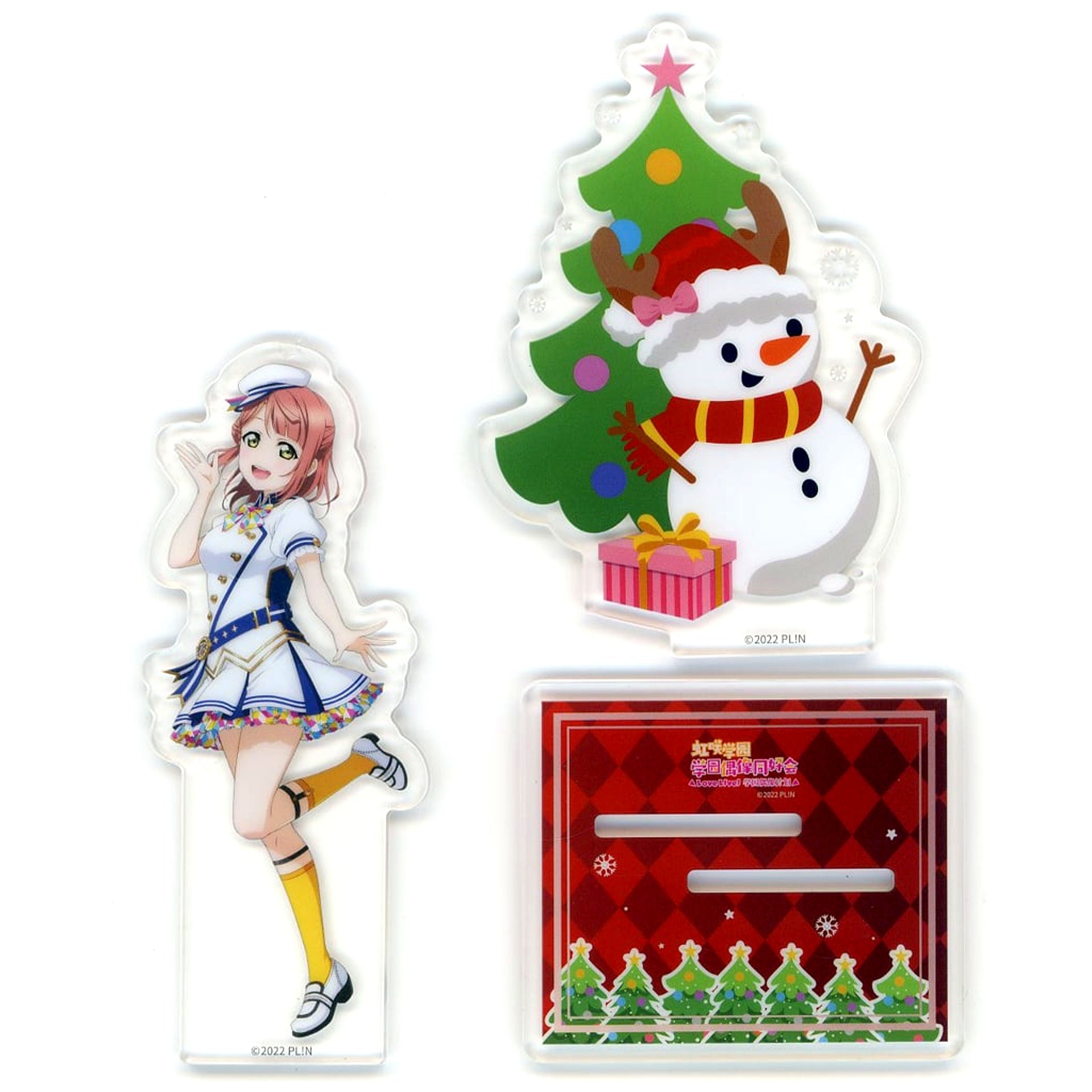 Ayumu Uehara Nijigasaki Christmas Acrylic Stand 2022 Love Live! Series x Lawson China Limited [USED]