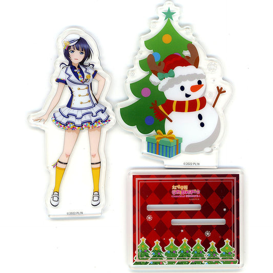 Karin Asaka Nijigasaki Christmas Acrylic Stand 2022 Love Live! Series x Lawson China Ltd [USED]