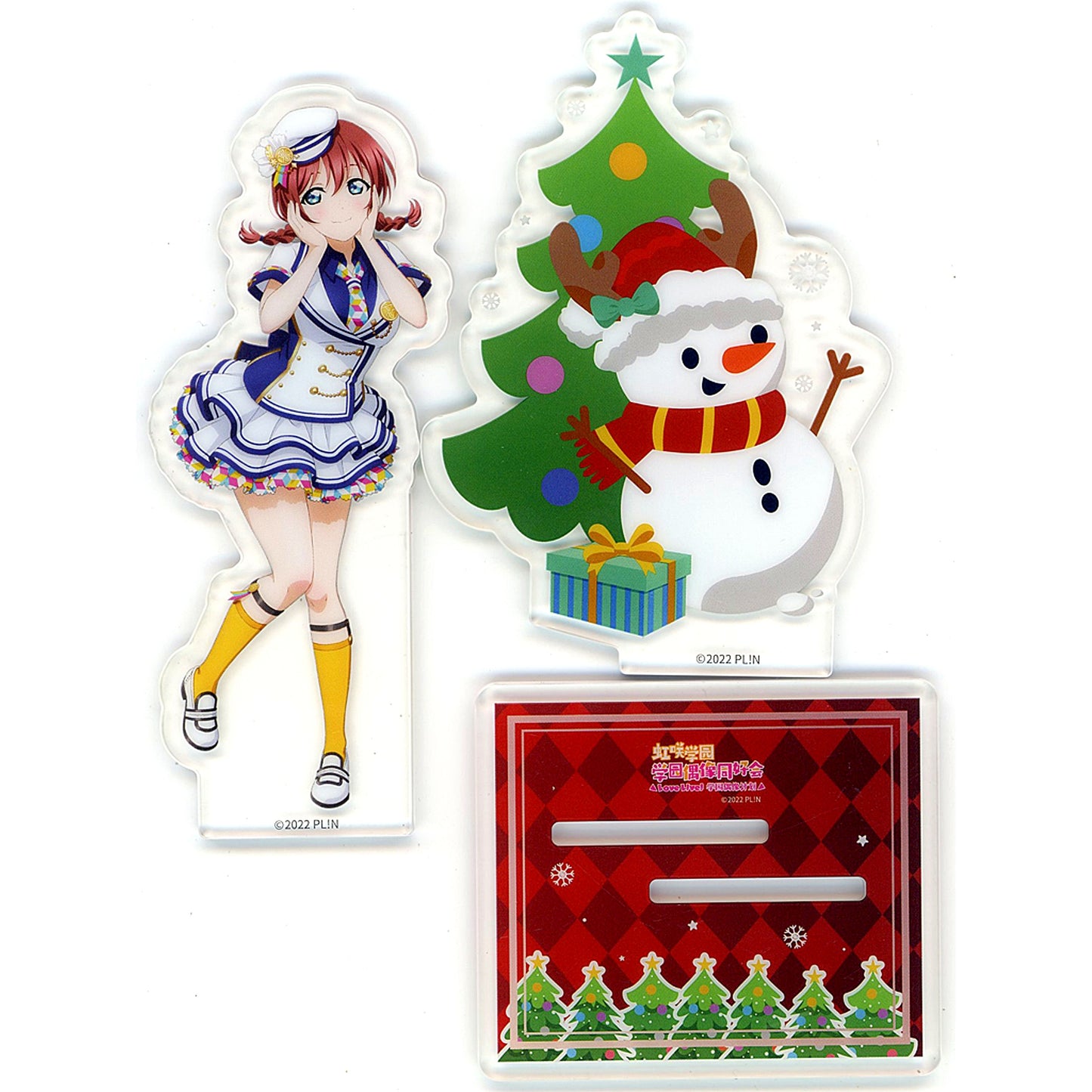 Emma Verde Nijigasaki Christmas Acrylic Stand 2022 Love Live! Series x Lawson China Limited [USED]
