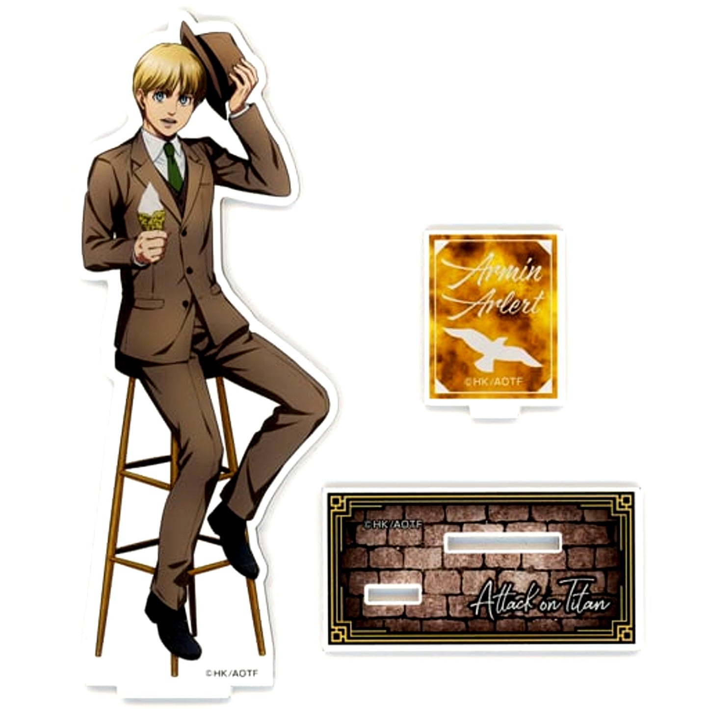 Armin Arlert Attack on Titan x Don Quijote Drawn Illustration BIG Acrylic Stand Suit Ver. [USED]