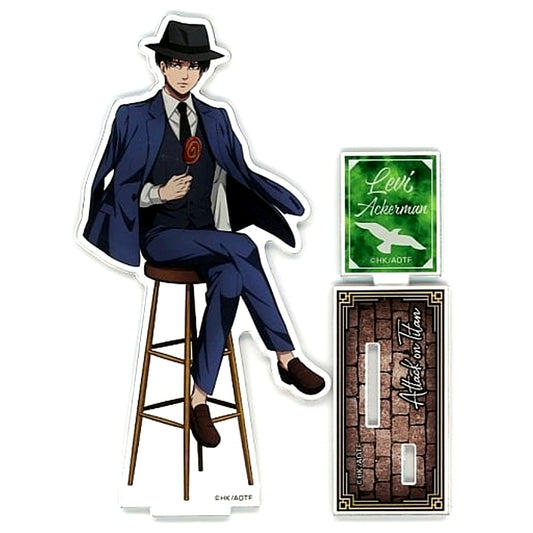 Levi Ackerman Attack on Titan x Don Quijote Drawn Illustration BIG Acrylic Stand Suit Ver. [USED]
