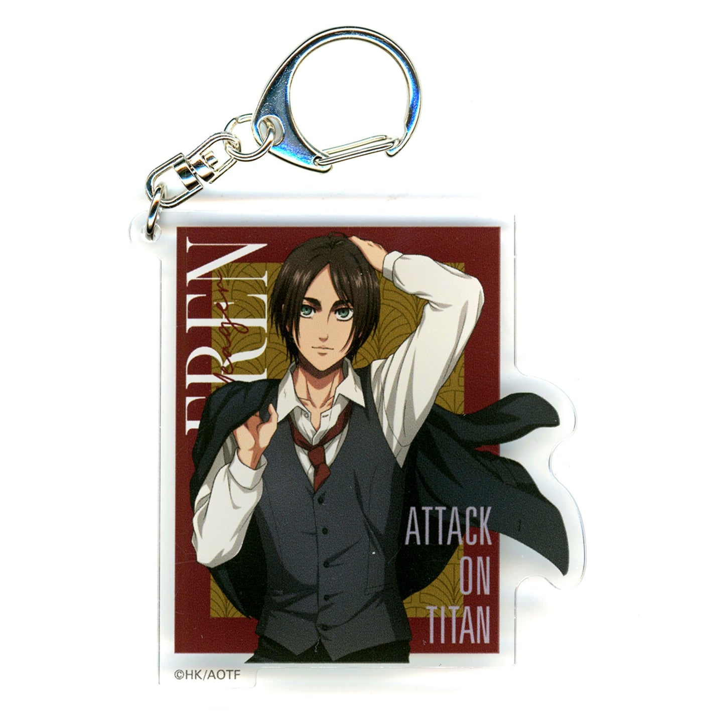 Eren Yeager Attack on Titan The Final Season Drawn Acrylic Keychain Suit Ver. Don Quijote [USED]