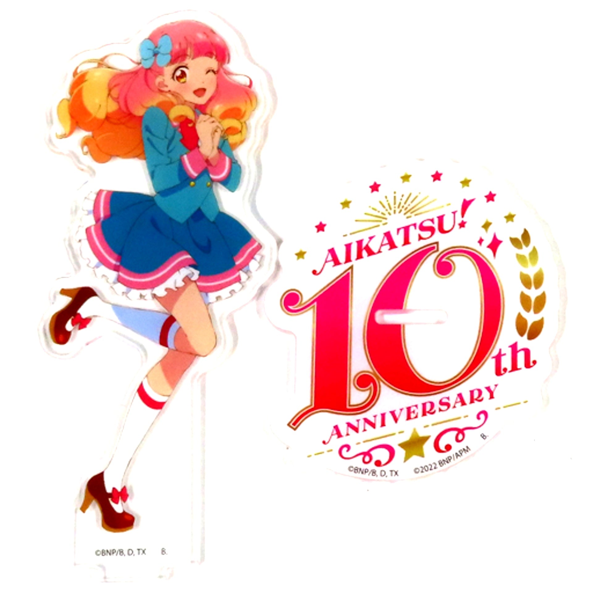 Aine Yuuki Aikatsu! Series 10th Anniversary Successive Protagonists Acrylic Stand [USED]