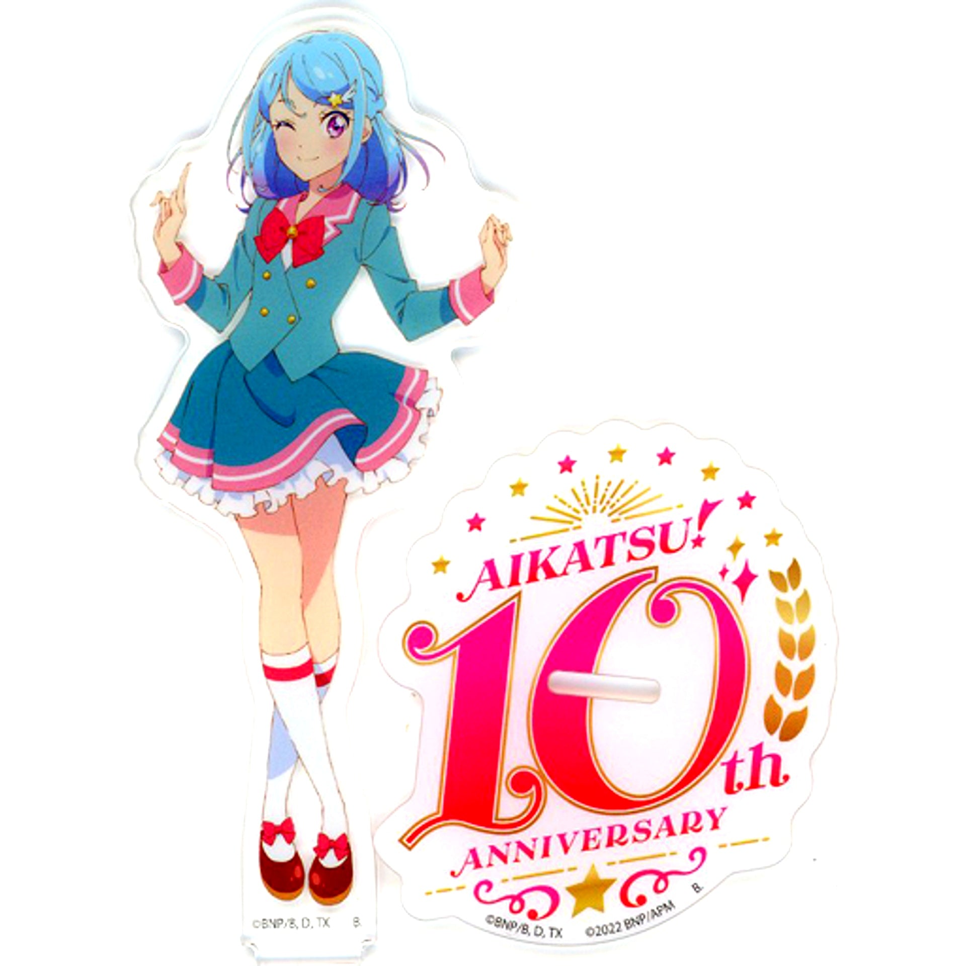 Mio Minato 10th Anniversary Acrylic Stand Protagonists Aikatsu! Series [USED]