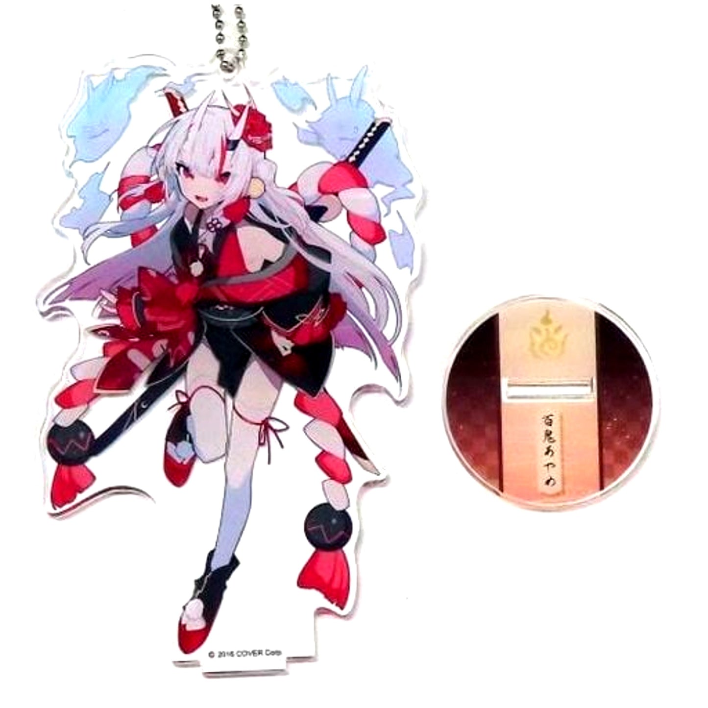 Nakiri Ayame Hololive Kei Mochizuki Illustration Acrylic Stand Keychain Cap Tore [USED]