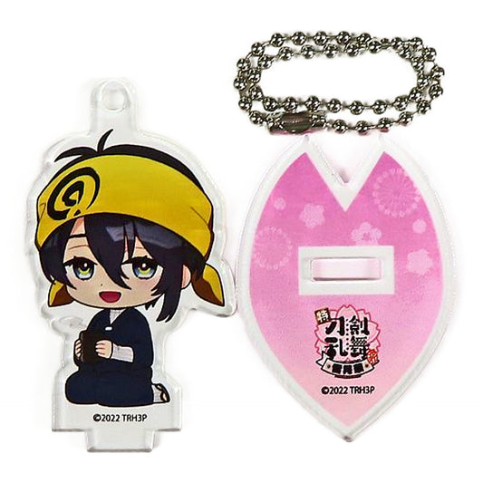 Mikazuki Munechika Toku: Touken Ranbu Hanamaru Setsugetsuka DMM Scratch! 2Way Acrylic Keychain Prize D-11 Key Chain [USED]