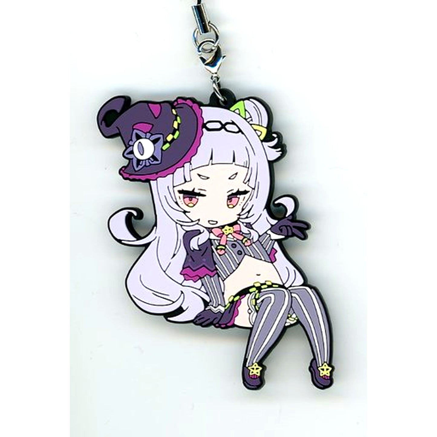 Murasaki Shion Hololive Sitting Random Rubber Strap 4th Anniversary Celebration [USED]