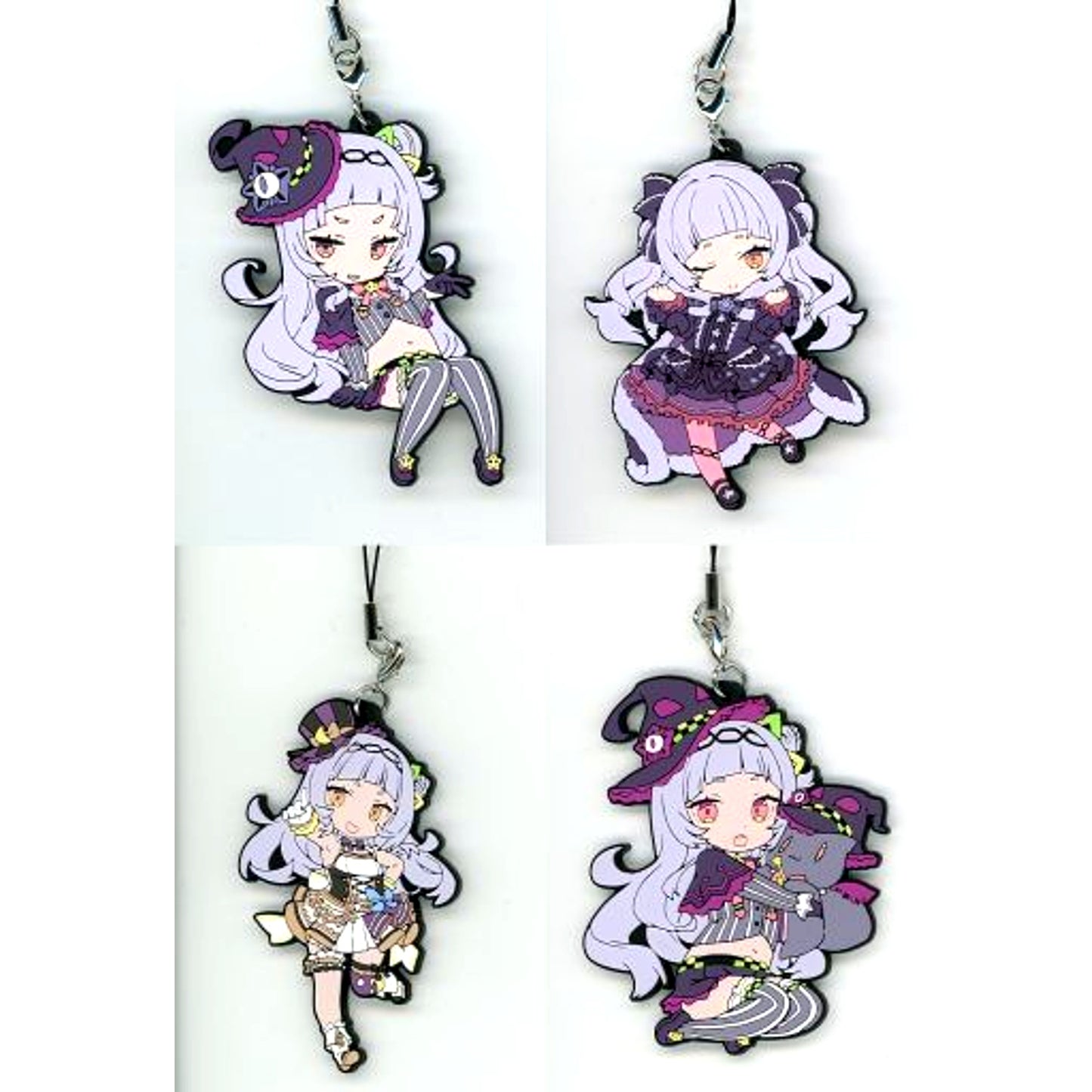 Set of 4 Murasaki Shion Hololive Random Rubber Strap Activity 4th Anniv [USED]
