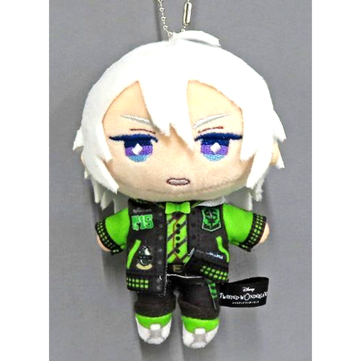 Silver Disney Twisted-Wonderland Mini Mini Plush Keychain Union Birthday Ver. [USED]