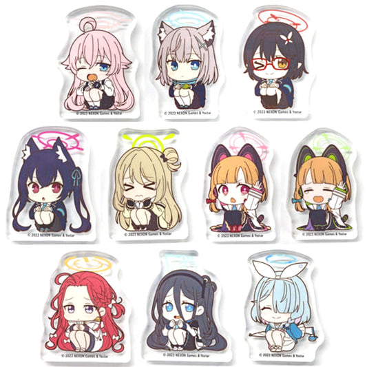 Blue Archive Hoshino Takanashi & Others All 10 Types Set ViVimus Corotto! Acrylic Figure Collection ViVimus Acrylic Item [USED]