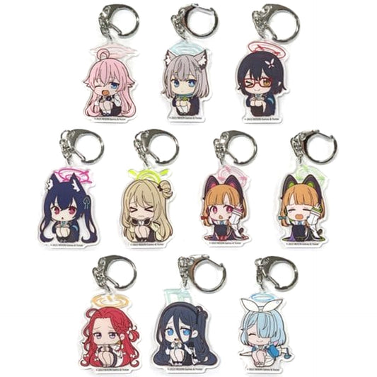 Blue Archive Hoshino Takanashi & Others All 10 Types Set ViVimus Corotto! Acrylic Keychain Collection Keychains [USED]