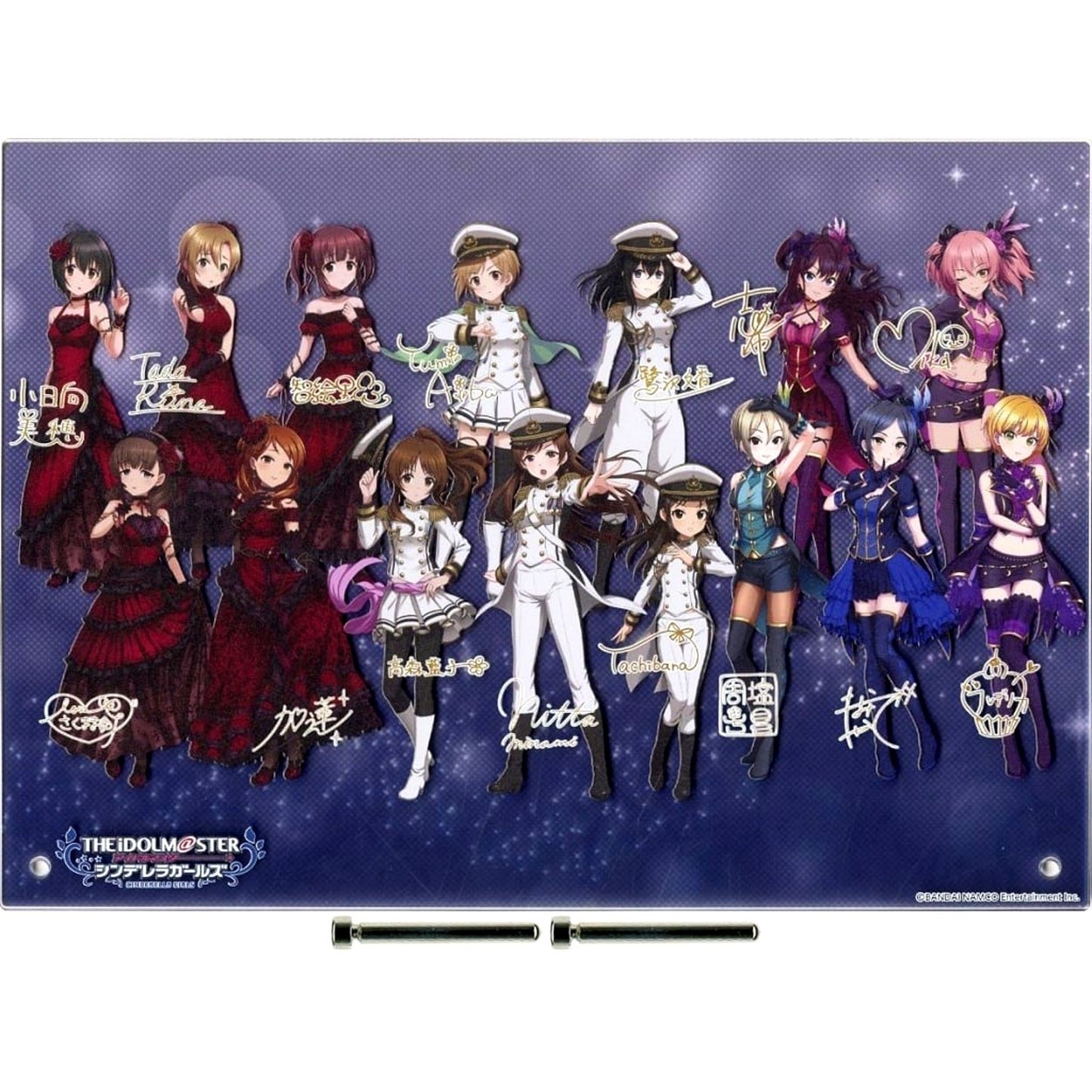 Group THE IDOLM@STER CINDERELLA GIRLS Official Acrylic Panel Vol.2 ver. Real Live RPG Commemoration [USED]