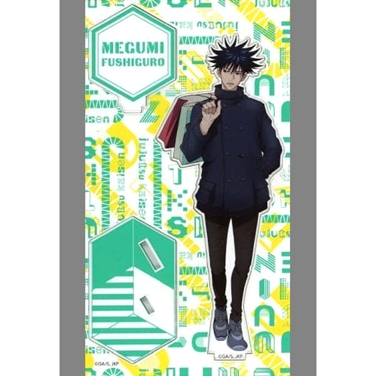 Jujutsu Kaisen Megumi Fushiguro Framed Acrylic Stand Tokyo Anime Tourism 2023 Jujutsu Kaisen Pop Up Shop in Marui Limited Acrylic Stands [USED]