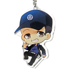 Persona 3 Portable Junpei Iori Rakuten Collection Drawn Acrylic Keychain Prize C-4 Keychains [USED]