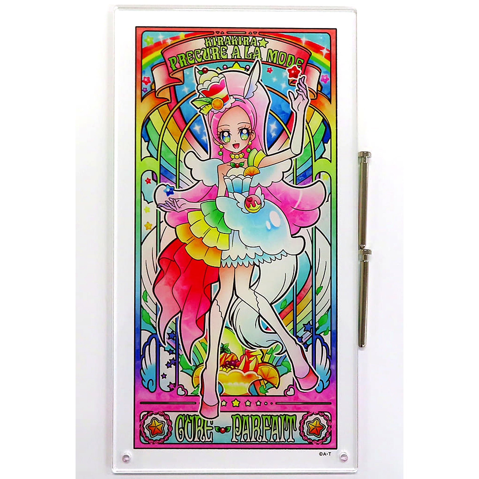 Cure Parfait KiraKira Pretty Cure a la Mode Acrylic Art Board KiraKira Recipe Board [USED]
