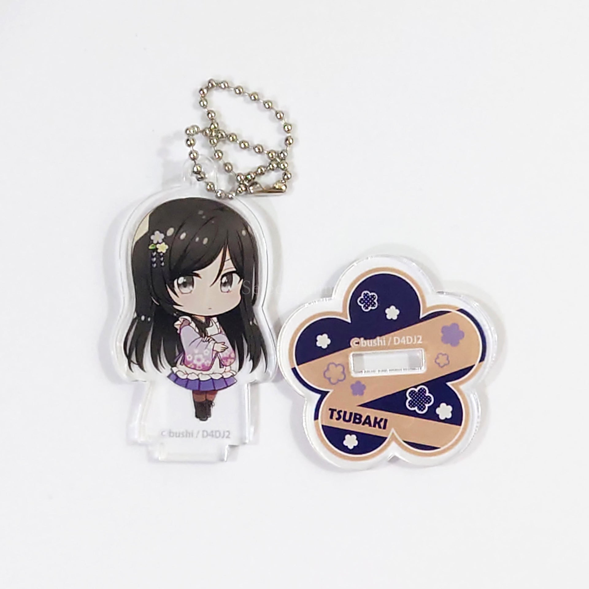 D4DJ All Mix Tsubaki Aoyagi Trading Acrylic Stand Keychain Dish Up Limited Keychains [USED]