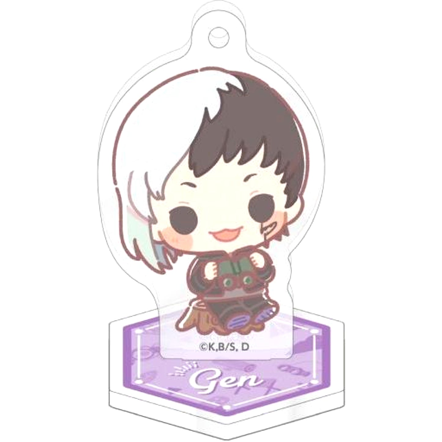 Gen Asagiri Dr. STONE Trading Acrylic Stand Keychain [USED]