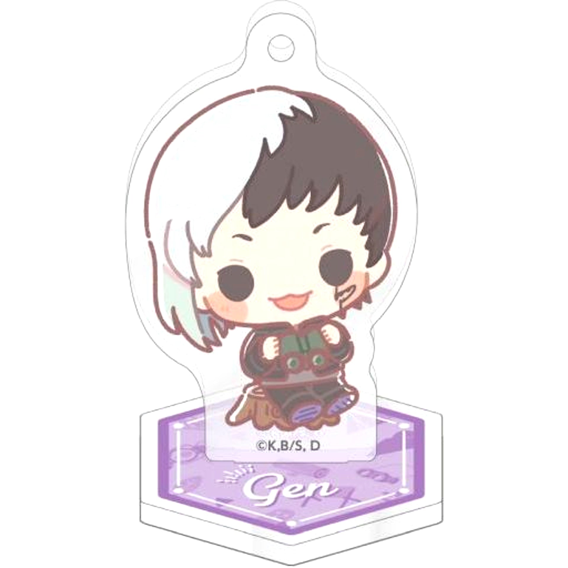 Gen Asagiri Dr. STONE Trading Acrylic Stand Keychain [USED]