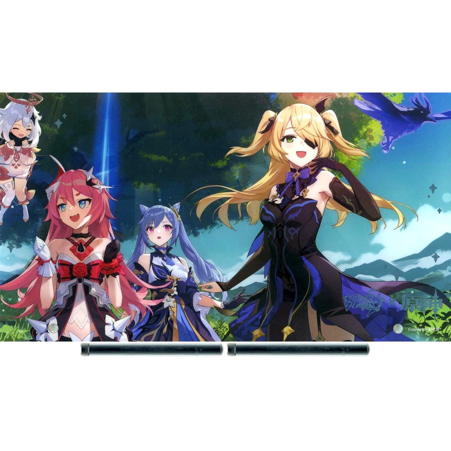 Collab Key Visual Genshin Impact Honkai Impact 3rd Collab Acrylic Plate [USED]
