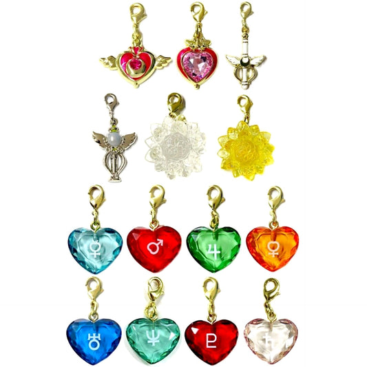Sailor Moon Eternal The Movie Crisis Moon Compact & Others Store Original Charm Collection Sailor Moon Store Limited All 14 Types Set Charm [USED]