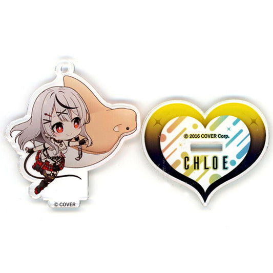Sakamata Chloe & Ray VTuber Hololive Sakamata Chloe in Maxell Aqua Park Shinagawa Sakamata to Bishonure Suizokukan! Trading Acrylic Stand [USED]