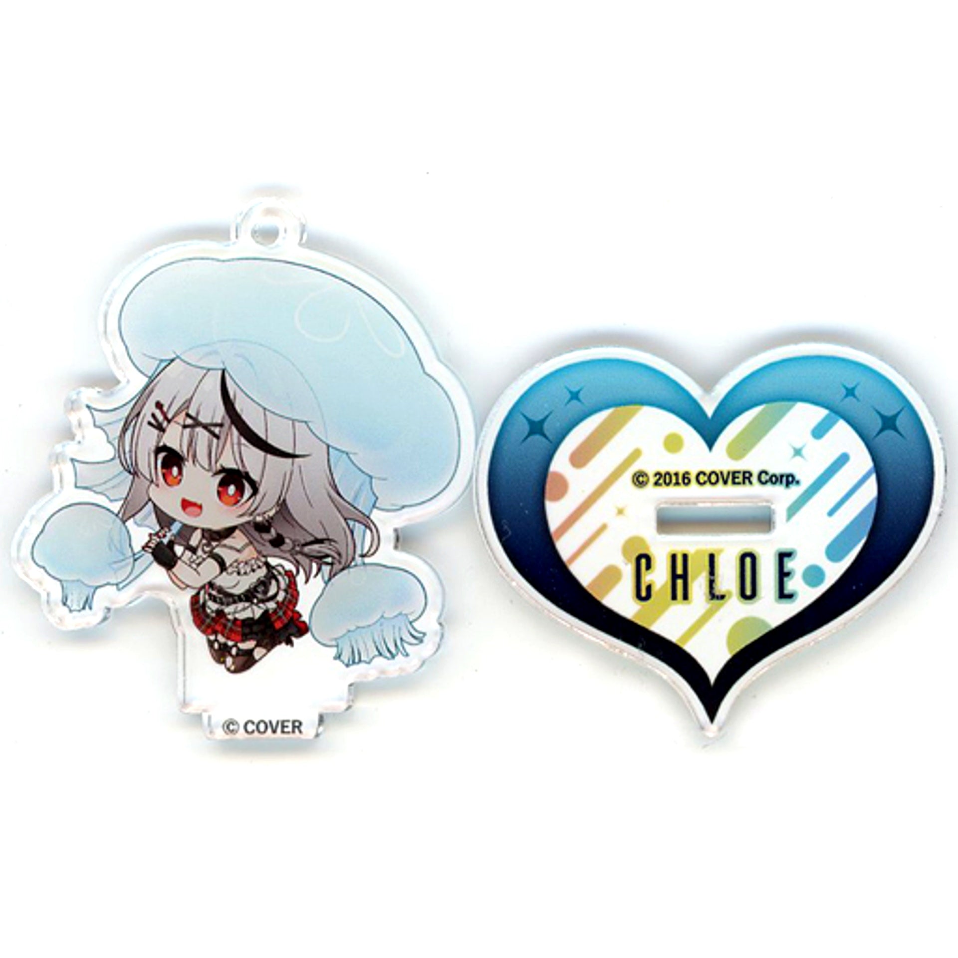 Sakamata Chloe & Jellyfish Trading Acrylic Stand Virtual YouTuber hololive Sakamata Chloe in Maxell Aqua Park Shinagawa [USED]