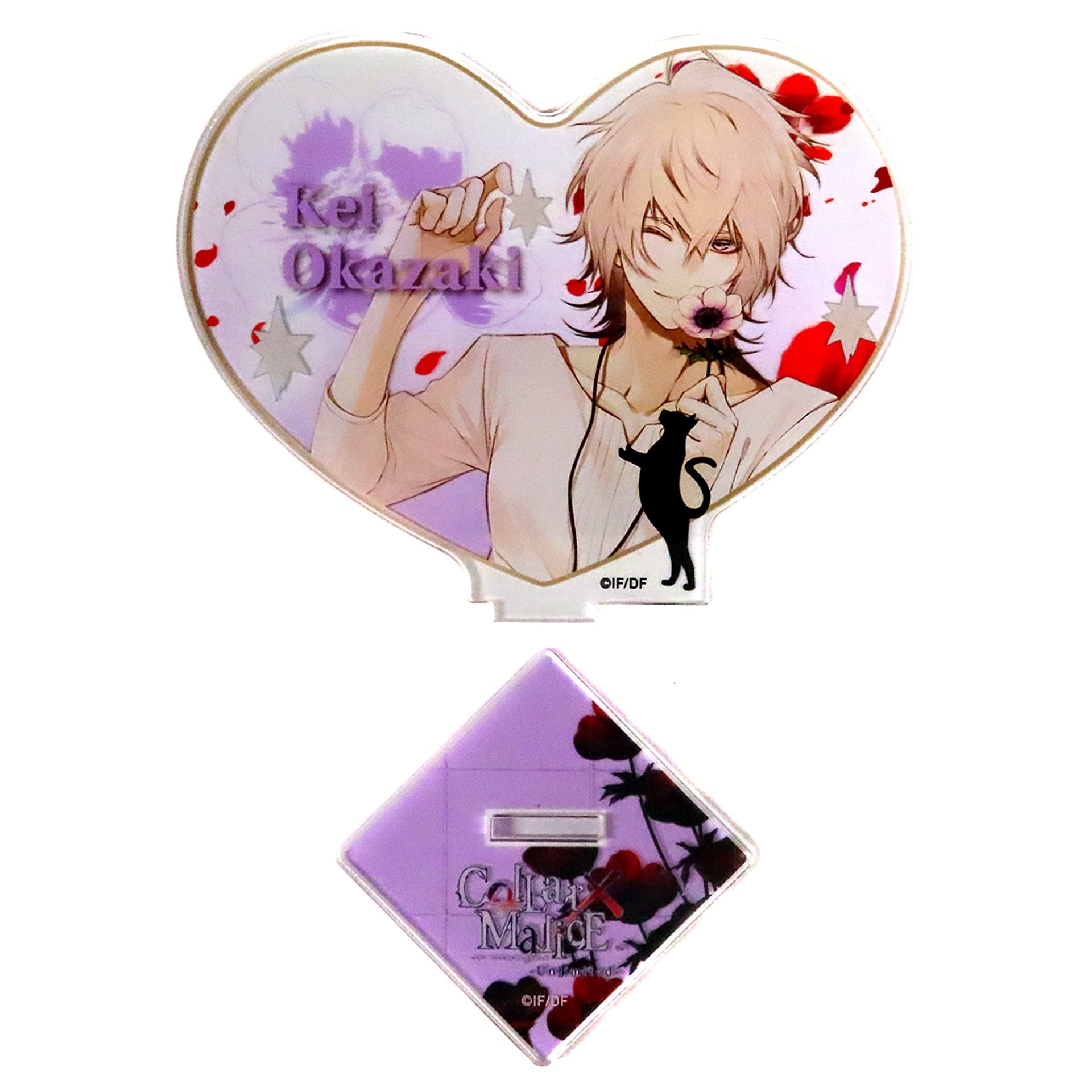 Kei Okazaki Collar x Malice -Unlimited- Otomate Store Goods Heart Acrylic Stand [USED]