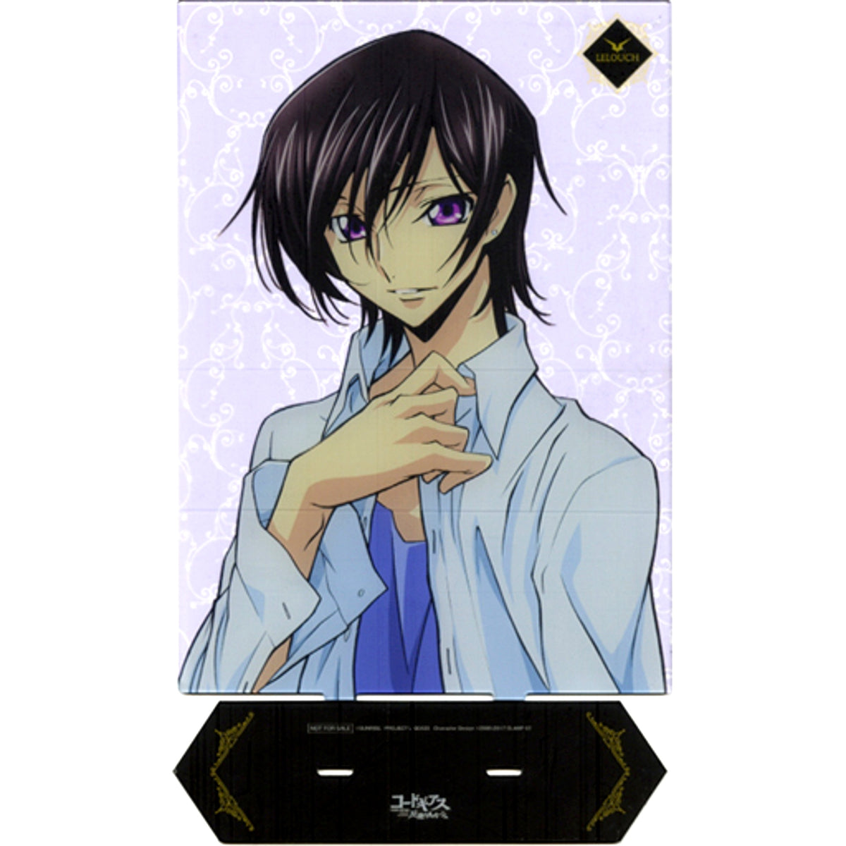 Lelouch Lamperouge Code Geass: Lelouch of the Rebellion Acrylic Panel Desktop Calendar 2022 Premium Bandai Limited Bonus [USED]