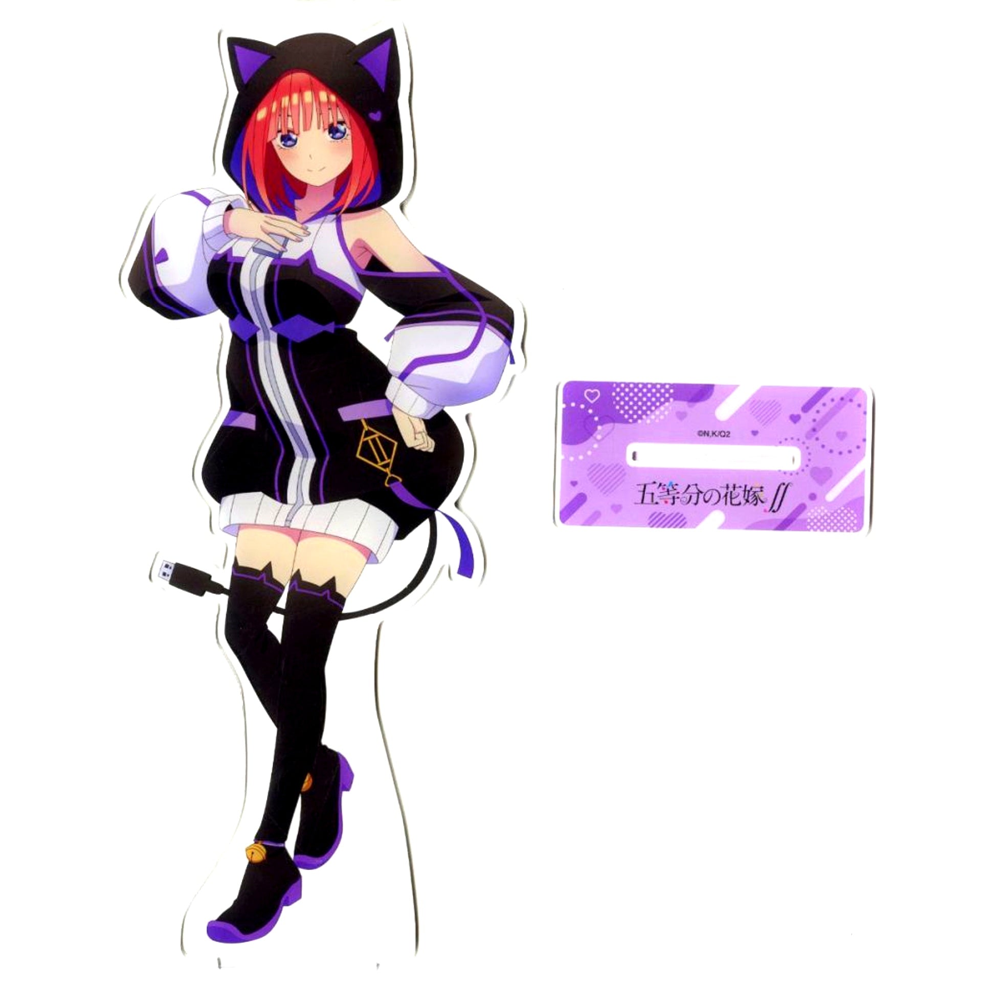 Nino Nakano Became a VTuber!! BIG Acrylic Stand TSUTAYA ONE SHOP Movie The Quintessential Quintuplets Memorial Date [USED]